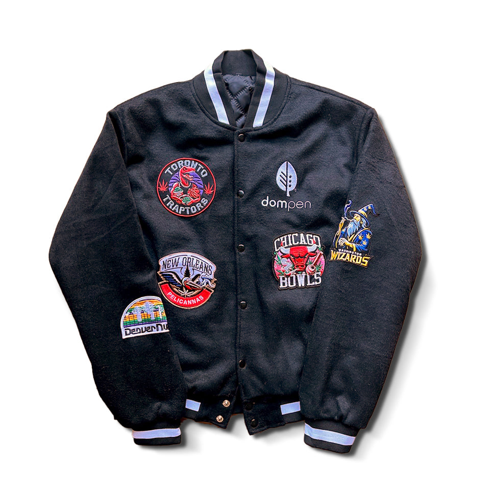 'CANNABALLERS' LETTERMAN JACKET